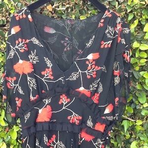 McGinn Knightsbridge Embroidered Silk Poppy Dress.